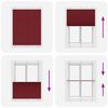 vidaXL plisz&iacute;rozott redőny Bordeaux piros 110x100 cm sz&ouml;vetsz&eacute;less&eacute;g