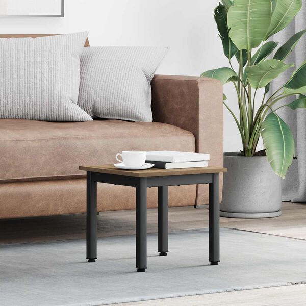 vidaXL Doh&aacute;nyz&oacute;asztal Műv&eacute;szi t&ouml;lgy 40 x 40 x 36 cm Faanyag