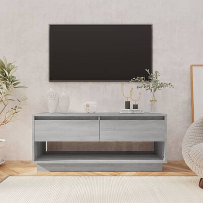 vidaXL szürke sonoma színű forgácslap TV-szekrény 102 x 41 x 44 cm