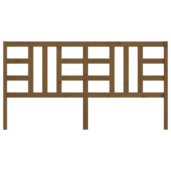 vidaXL m&eacute;zbarna t&ouml;m&ouml;r fenyőfa &aacute;gyfejt&aacute;mla 206 x 4 x 100 cm