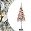 vidaXL Kar&aacute;csonyfa 150 LED-del &aacute;llv&aacute;nnyal Feh&eacute;r 120 cm PE &eacute;s Ac&eacute;l