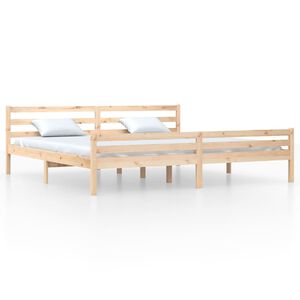 vidaXL t&ouml;m&ouml;r fa &aacute;gykeret matrac n&eacute;lk&uuml;l 200 x 200 cm