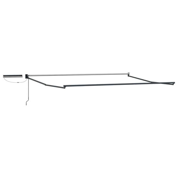 vidaXL Elektromos Kih&uacute;zhat&oacute; Napernyő Piros &eacute;s Feh&eacute;r 4 &times; 3 m