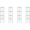vidaXL 4 db ac&eacute;l &eacute;s polipropil&eacute;n paradicsomketrec 154 cm