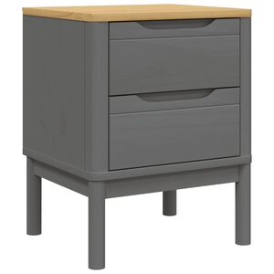 vidaXL FLORO sz&uuml;rke t&ouml;m&ouml;r fenyőfa &eacute;jjeliszekr&eacute;ny 45 x 39 x 57 cm