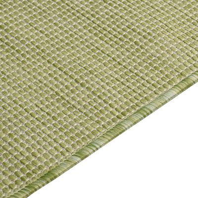 vidaXL zöld lapos szövésű kültéri szőnyeg 80 x 150 cm