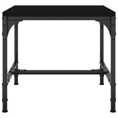 vidaXL fekete szerelt fa kisasztal 40x40x35 cm
