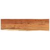vidaXL t&ouml;m&ouml;r ak&aacute;cfa t&eacute;glalap alak&uacute; fali polc 120 x 30 x 2,5 cm