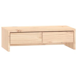 vidaXL t&ouml;m&ouml;r fenyőfa monitor&aacute;llv&aacute;ny 50x27x15 cm