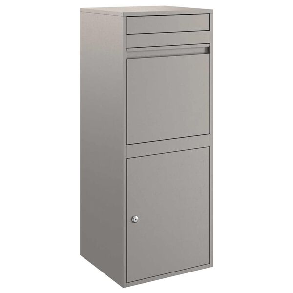 vidaXL Csomagz&aacute;r&oacute; doboz Rozsd&aacute;s 41 x 38 x 103 cm Időj&aacute;r&aacute;s&aacute;ll&oacute; ac&eacute;l