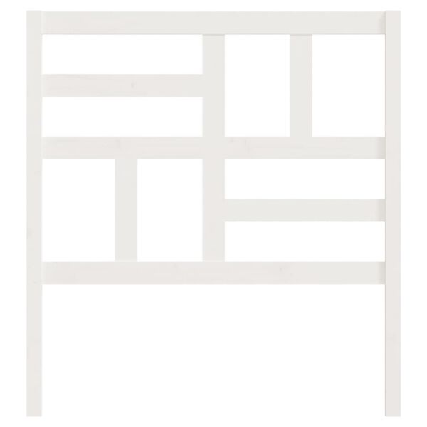 vidaXL feh&eacute;r t&ouml;m&ouml;r fenyőfa &aacute;gyfejt&aacute;mla 96 x 4 x 104 cm