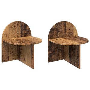 vidaXL &Eacute;jjeli asztal 2 db Antik Fa 40 x 35,5 x 45,5 cm M&eacute;rn&ouml;ki fa