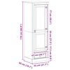 vidaXL Szekr&eacute;nyek fi&oacute;kkal ajt&oacute;val Feh&eacute;r 55 x 50 x 170 cm T&ouml;m&ouml;r fenyőfa