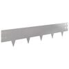vidaXL Fűszeg&eacute;lyez&eacute;s 10 pcs 100 x 20 cm Ac&eacute;l Ez&uuml;st