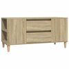vidaXL sonoma t&ouml;lgy sz&iacute;nű szerelt fa fali TV-szekr&eacute;ny 102x44,5x50 cm