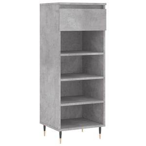 vidaXL betonsz&uuml;rke szerelt fa cipőszekr&eacute;ny 40 x 36 x 105 cm