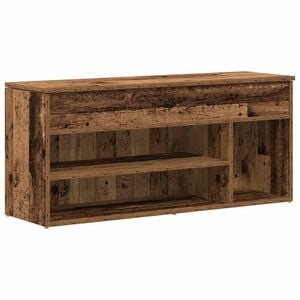 vidaXL antik fa sz&iacute;nű szerelt fa cipőt&aacute;rol&oacute; pad 102x30,5x45 cm