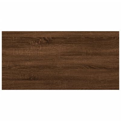 vidaXL 8 db barna tölgy színű szerelt fa fali polc 40 x 20 x 1,5 cm
