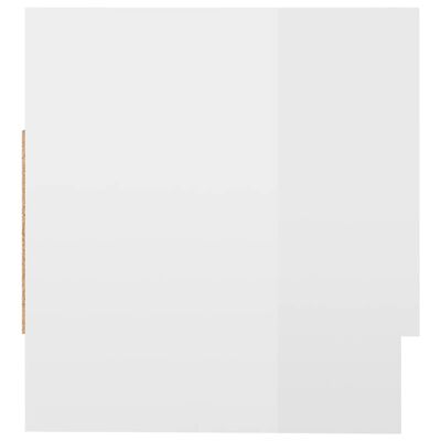 vidaXL magasfényű fehér forgácslap ruhásszekrény 70 x 32,5 x 35 cm
