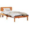 vidaXL &Aacute;gykeret fejt&aacute;ml&aacute;val Faggy&uacute; barna 90 x 190 cm T&ouml;m&ouml;r fenyőfa