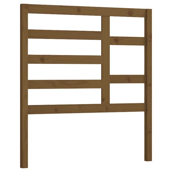 vidaXL m&eacute;zbarna t&ouml;m&ouml;r fenyőfa &aacute;gyfejt&aacute;mla 106 x 4 x 104 cm