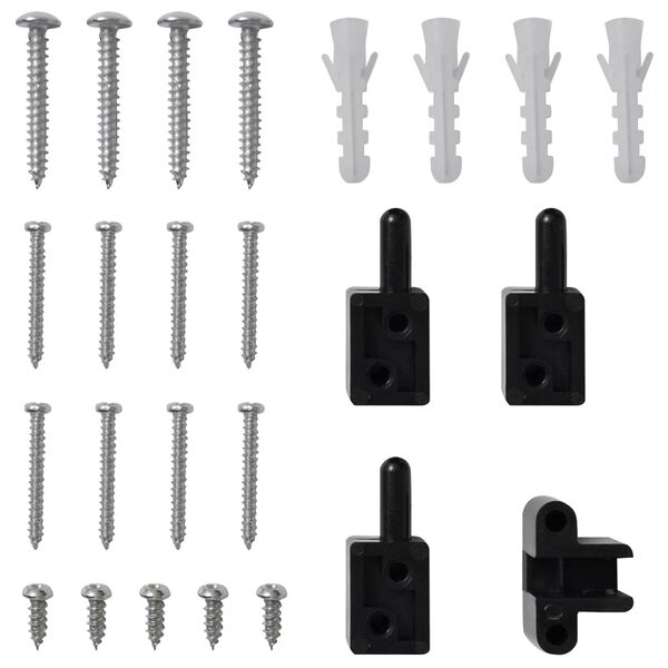 vidaXL Akkor&aacute;t Pap&iacute;rb&oacute;l Insect Szűrő Antracit &eacute;s fekete 100 x 215 cm