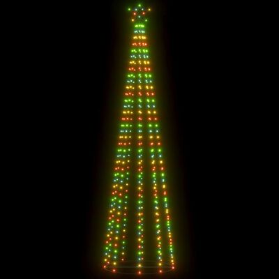 vidaXL kúp alakú karácsonyfa 400 színes LED-del 100 x 360 cm
