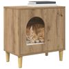 vidaXL Macska H&aacute;z Műv&eacute;szi t&ouml;lgy 51 x 30 x 52 cm Faanyag