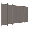 vidaXL 6 paneles antracitsz&uuml;rke sz&ouml;vet t&eacute;relv&aacute;laszt&oacute; 300 x 220 cm