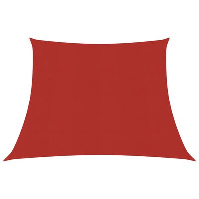 vidaXL piros HDPE napvitorla 160 g/m² 3/4 x 2