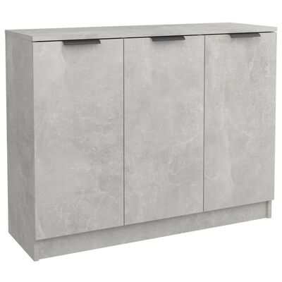 vidaXL betonszürke szerelt fa tálalóasztal 90,5x30x70 cm