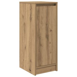 vidaXL k&eacute;zműves t&ouml;lgy sz&iacute;nű szerelt fa cipősszekr&eacute;ny 29,5x34x76 cm