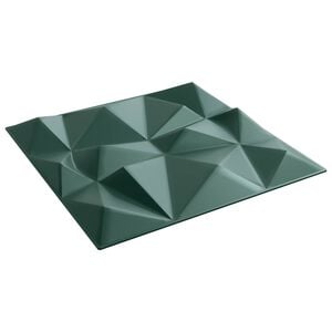 vidaXL Fali panelek 12 pcs Gy&eacute;m&aacute;nt Z&ouml;ld 50 x 50 cm XPS Hab