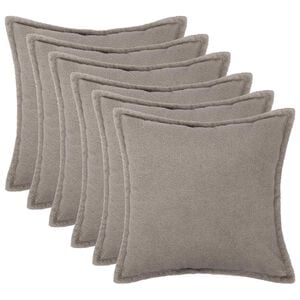 vidaXL P&aacute;rna huzat 6 pcs HOUTEN Vil&aacute;gossz&uuml;rke 30 x 30 cm Boucl&eacute;