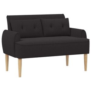 vidaXL Gombra tűz&ouml;tt loveseat Fekete 117 x 67 x 77 cm Boucl&eacute;