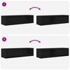 vidaXL fekete t&ouml;lgy sz&iacute;nű szerelt fa TV-szekr&eacute;ny 100x31x25,5cm