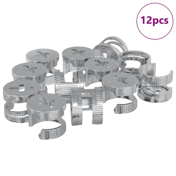 vidaXL Cam z&aacute;r any&aacute;k 12 pcs Ez&uuml;st 12 x 10 mm F&eacute;m