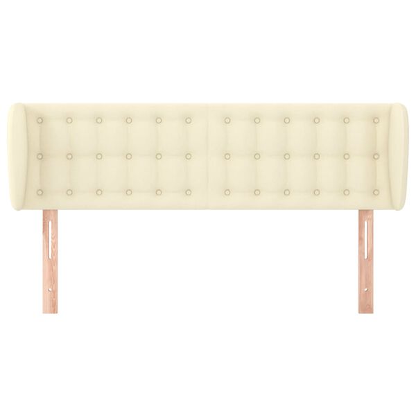 vidaXL kr&eacute;msz&iacute;nű műbőr sz&aacute;rnyas fejt&aacute;mla 147x23x78/88 cm