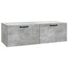 vidaXL Fali TV szekr&eacute;ny Betonsz&uuml;rke 98 x 41 x 30 cm Szerelt Fa