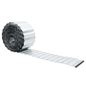 vidaxl Fűszeg&eacute;lyez&eacute;s 10 m x 10 cm Horganyzott Ac&eacute;l Ez&uuml;st