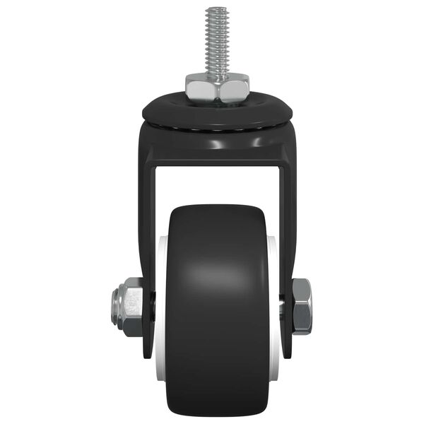 vidaXL Forg&oacute; ker&eacute;k 12 pcs Fekete 40,4 x 40,4 x 19,7 mm Vas &eacute;s nylon