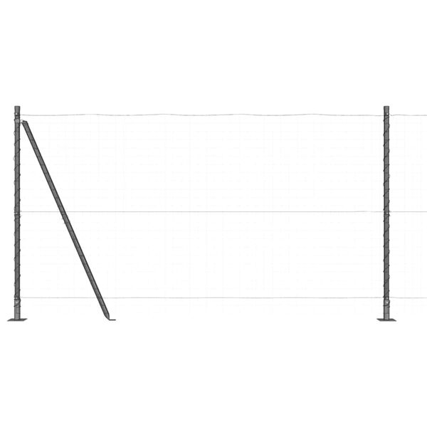 vidaXL Ker&iacute;t&eacute;soszlop 52 pcs Sz&uuml;rke 3,2 x 3,2 x 130 cm