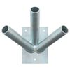 vidaXL Z&aacute;szl&oacute; Pole Holde Ez&uuml;st 10,5 x 7,5 x 0,2 cm Ac&eacute;l