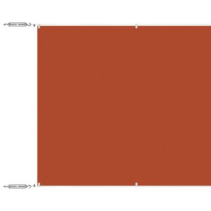 vidaXL terrakotta oxford-sz&ouml;vet f&uuml;ggőleges napellenző 60 x 1000 cm