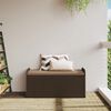vidaXL barna polyrattan t&aacute;rol&oacute;pad p&aacute;rn&aacute;val 115 x 51 x 52 cm