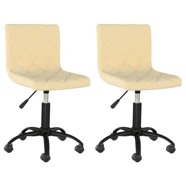 vidaXL 2 db kr&eacute;msz&iacute;nű b&aacute;rsony forg&oacute; &eacute;tkezősz&eacute;k