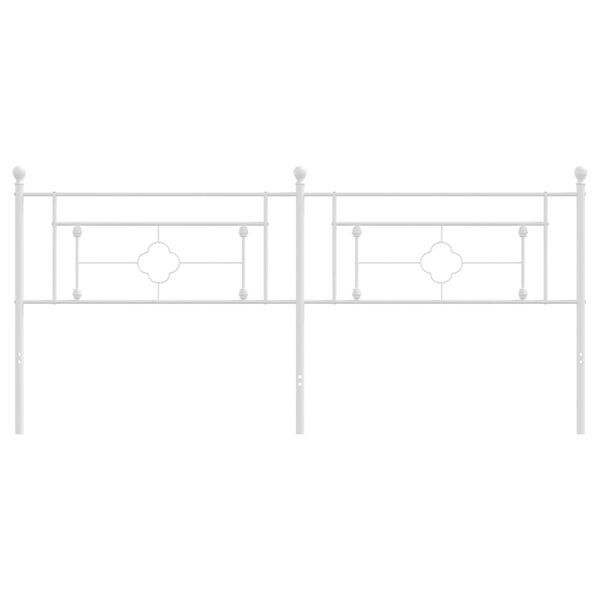 vidaXL feh&eacute;r f&eacute;m fejt&aacute;mla 200 cm