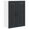 vidaXL Fali Szekr&eacute;ny PORTO Fekete 60 x 31 x 80 cm Szerelt Fa