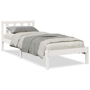 vidaXL feh&eacute;r t&ouml;m&ouml;r fenyő extra hossz&uacute; &aacute;gykeret matrac n&eacute;lk&uuml;l 80x210 cm