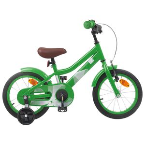 vidaXL Gyerek Bicikli 16 H&uuml;velyk 4-6 &eacute;ves korig Z&ouml;ld